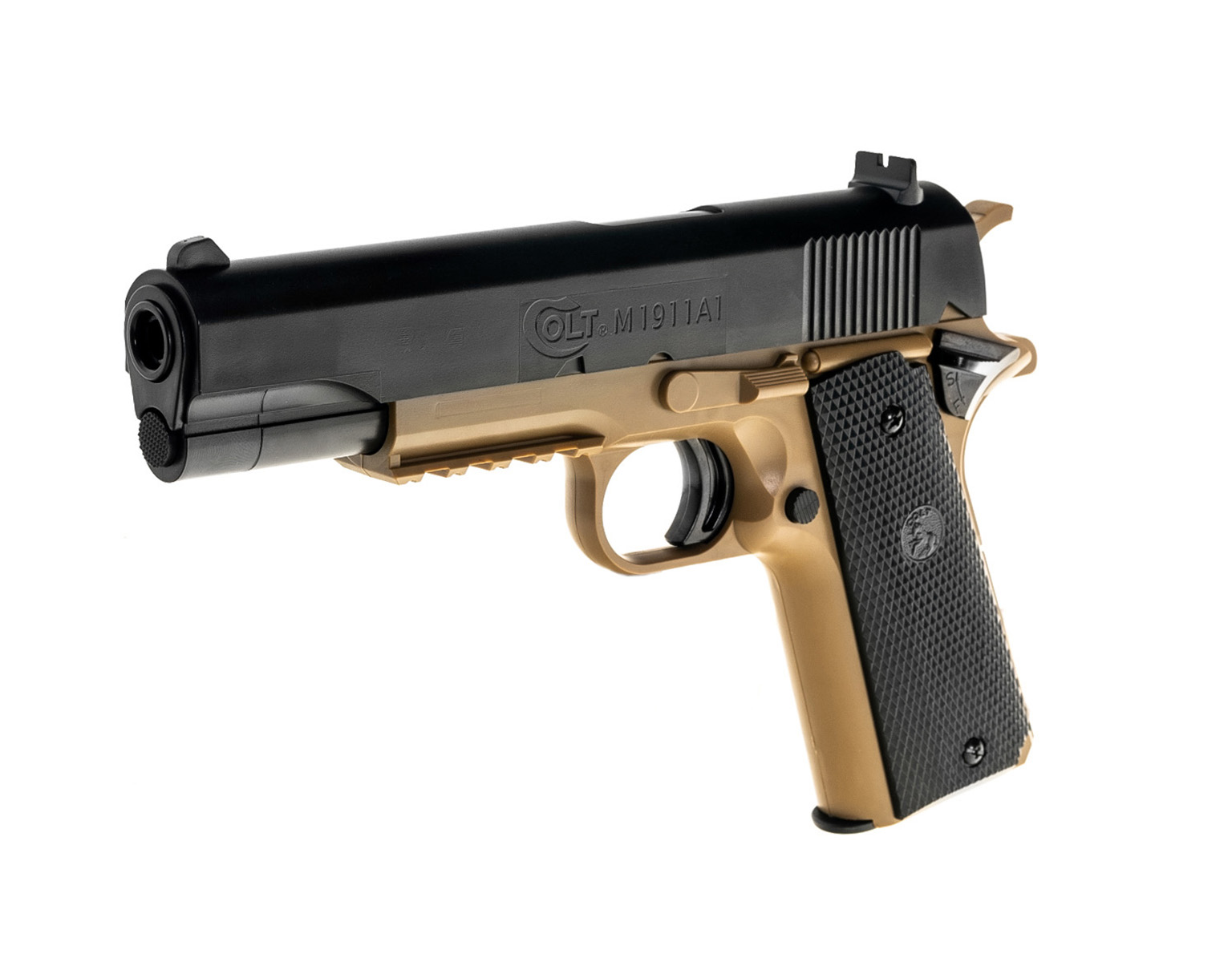 COLT 1911 - TAN BODY - BLACK SLIDE